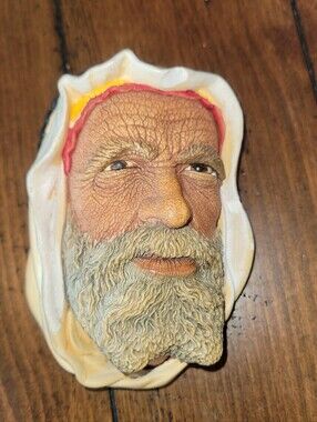 Vintage Bossons Chalkware Head Syrian Man Wall Decor